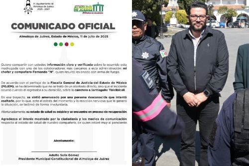 Aclara alcalde Adolfo Solís, que su chofer se dio un balazo por accidente